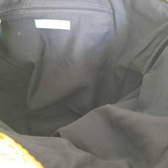 Draper James Woven Tan Shoulder Bag with Black Accent - Picture 7 of 9